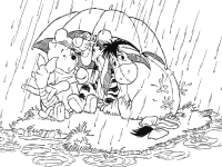 A coloring page of sesame street